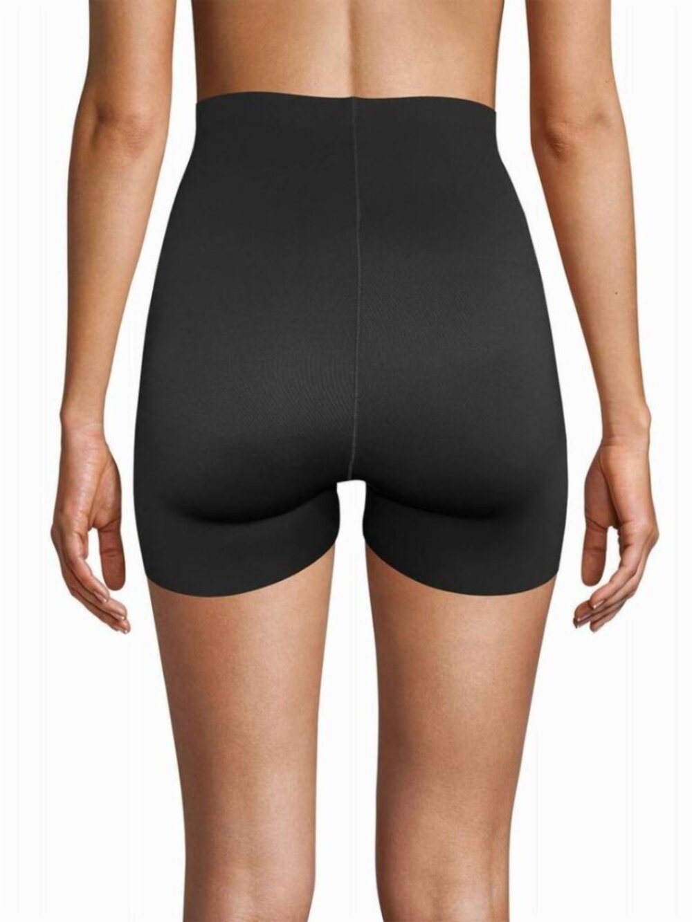 Nicole Miller Black High Waist Scuba Shaping Briefs Shorts Seamless Size L NWT